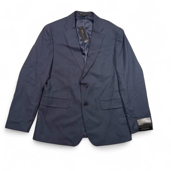 Banana Republic Slim Fit Stretch Blazer Mens 40S‎ Short Suit Jacket Blue NWT